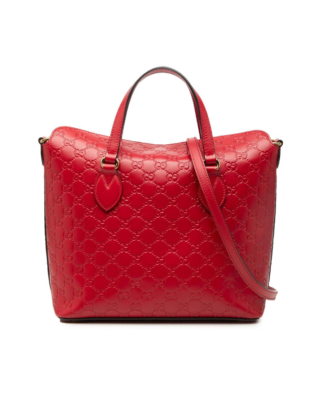 Signature Fold Over Tote Guccissima #376200G70B